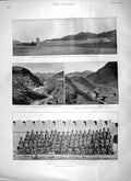 Old Antique Print 1897 Indian Frontier Khyber Rifles Jamrud Lundi Kotal 19th