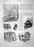 Old Antique Print 1897 Duke York Belfast Albert Memorial Vaughan Cardinal 19th