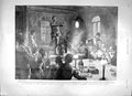 Original Old Antique Print 1897 Soudan Smoking Concert Wady Halfa War Siers