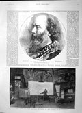 Original Old Antique Print 1897 John Gilbert Blackheath Ship Kaiser Friedrich