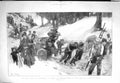 Original Old Antique Print 1897 Party Prospectors Chilkoot Pass Klondyke G4 19th