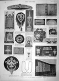 Old Antique Print 1897 Queen Diamond Jubilee Presents Imperial Institute 19th