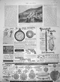 Old Antique Print 1897 Construction Docks Gibraltar Clock Tower Bennett 19th