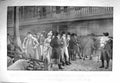 Old Antique Print 1897 Smithfield Club Cattle Show Dolphin Inn Courtyard 19th