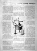 Old Antique Print 1897 Rhodin Patent Electrolytical Apparatus Machinery 19th