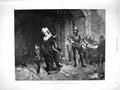Original Old Antique Print 1898 Traitors Wife Scene Knight Armour Fine Art 19th
