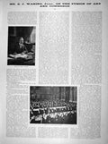 Original Old Antique Print 1898 Waring Junior Staff Dinner Fusion Art Commerce