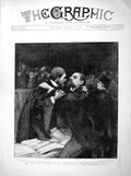 Original Old Antique Print 1898 Court Trial Zola Maitre Labori Scene Conclusion