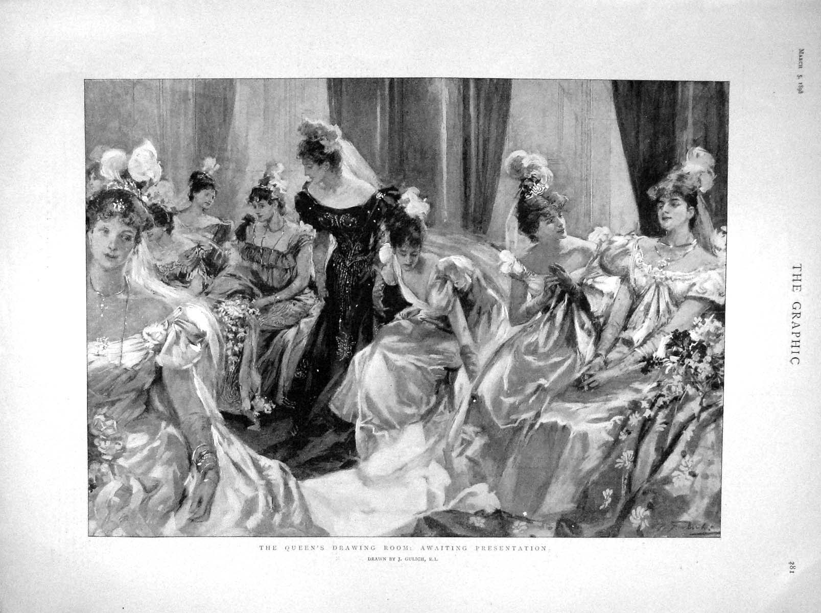 Old Antique Print 1898 Queen Drawing Maccallum Africa War Lagos Rhodesia 19th
