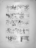Original Old Antique Print 1898 Amateur Huntsman Steeling Clothes Police Cell