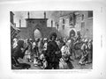Original Old Antique Print 1898 Tirah Afridi Families Peshawur Edwards Gate