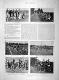 Old Antique Print 1898 South London Brigade Pirbright London Scottish War 19th