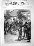 Old Antique Print 1898 Italy War Capucine Convent Milan Lorenzo Colonnade 19th