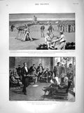 Original Old Antique Print 1898 Spanish-America War Mole Tenerife Havana Ibarra