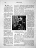 Original Old Antique Print 1898 William Glynne Charles Gladstone Hawarden Paris