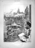 Old Antique Print 1898 Band Season Embankment Savage Club Dundonald Said 19th