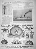 Old Antique Print 1898 Castle Line Mail Steam Ship Carisbrook Castle Key 19th