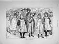 Old Antique Print 1898 Children School Festival Stockwell Maypole Theatre 19th