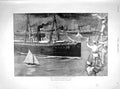 Old Antique Print 1898 Transport Ship Port Tampa War Duke York Crescent 19th