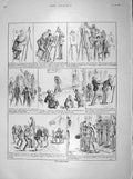 Original Old Antique Print 1898 Studenting School Teacher Art 19th
