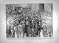 Original Old Antique Print 1898 War Feeding Starving Refugees Santiago Caney