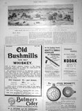Old Antique Print 1898 Africa Lagos Hinterland French British Outpost War 19th