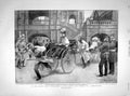 Original Old Antique Print 1898 Earl'S Court Exhibition London Jinrickshaw 19th