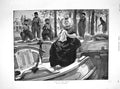 Original Old Antique Print 1898 Eve Lady Helm Boat Mahmoud Khalifa General Man