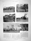 Original Old Antique Print 1898 Congo Railway Matadi Train Boma Espanet Goffin