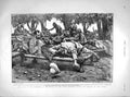 Original Old Antique Print 1898 Wounded Siers Omdurman Field Hospital Zeriba