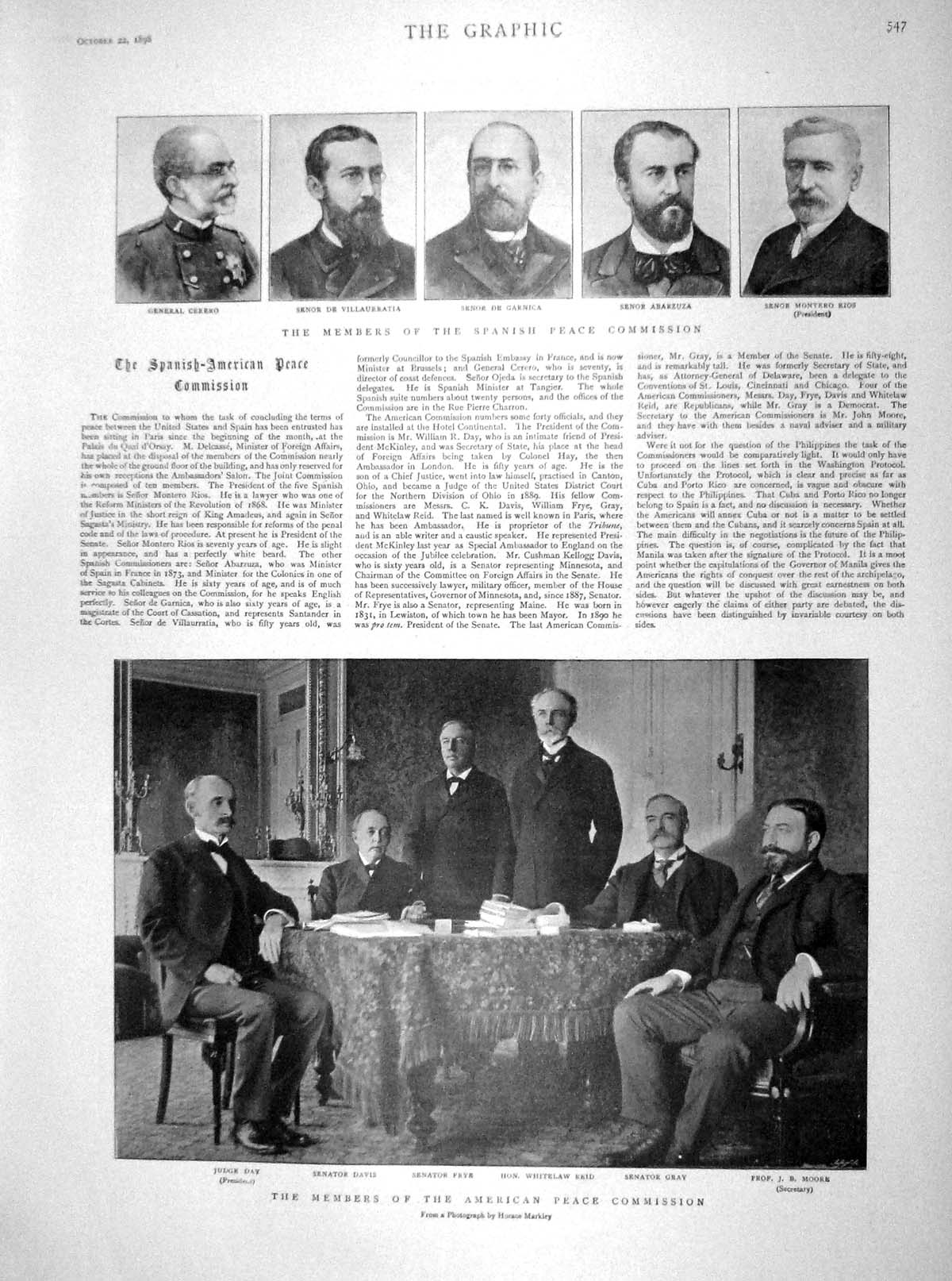 Old Antique Print 1898 Frye Reid Gray Garnica Abarzuza Day Jerusalem Land 19th