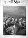 Original Old Antique Print 1898 Trafalgar Earl'S Court Ships Blue Nile Rosaires