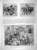 Old Antique Print 1898 French Ministry Chanoine Chamber Nelson Liverpool 19th