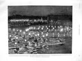 Old Antique Print 1898 Swimming Water Fete Grunheide Berlin Mosque Omar 19th