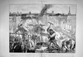 Old Antique Print 1898 Building Operations Paris Exhibition Seine France 19th