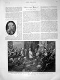 Old Antique Print 1898 Admiral Noel Sirdar Savage Club Conqueror Omdurman 19th