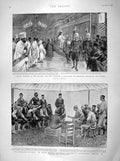 Old Antique Print 1898 Vatican Pope Abyssiania Crete Motor-Car Paris Cabs 19th