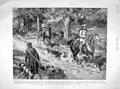 Original Old Antique Print 1898 Field Telegraph Russian Army Barnum Bailey Show