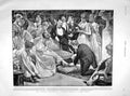 Original Old Antique Print 1898 Cinderella Nove Game Cairo Hotel Egypt 19th
