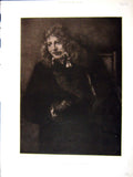 Original Old Antique Print 1898 Portrait Nicolaus Bruyningh Rembrandt Victorian