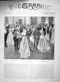 Old Antique Print 1899 Duke Duchess Devonshire Chatsworth Railway Wales 19th
