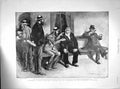 Original Old Antique Print 1899 President Kruger Pretoria Nubar Pasha Victorian