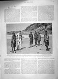 Old Antique Print 1899 Native Girls Croquet Pondoland Ocean Steamer Ship 19th
