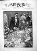 Original Old Antique Print 1899 Madame Patti Wedding Brecon Protestant Albe 19th