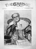 Original Old Antique Print 1899 Mazeau President Cour Cassation Paris France