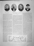 Old Antique Print 1899 Lloyd Uganda Pygmy Lynch Tennyson Thiergarten Duel 19th