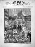 Original Old Antique Print 1899 Funeral Prince Alfred Saxe-Coburg Gotha Church