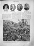 Old Antique Print 1899 Davidson Mitchison Spottiswoode Primrose Nile Dam 19th