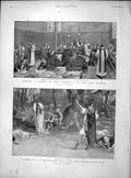 Old Antique Print 1899 Canterbury Cuhrch Westminster Theatre Alfred Gotha 19th