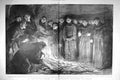 Original Old Antique Print 1899 Winter Custom Franciscan Monastery Fiesole